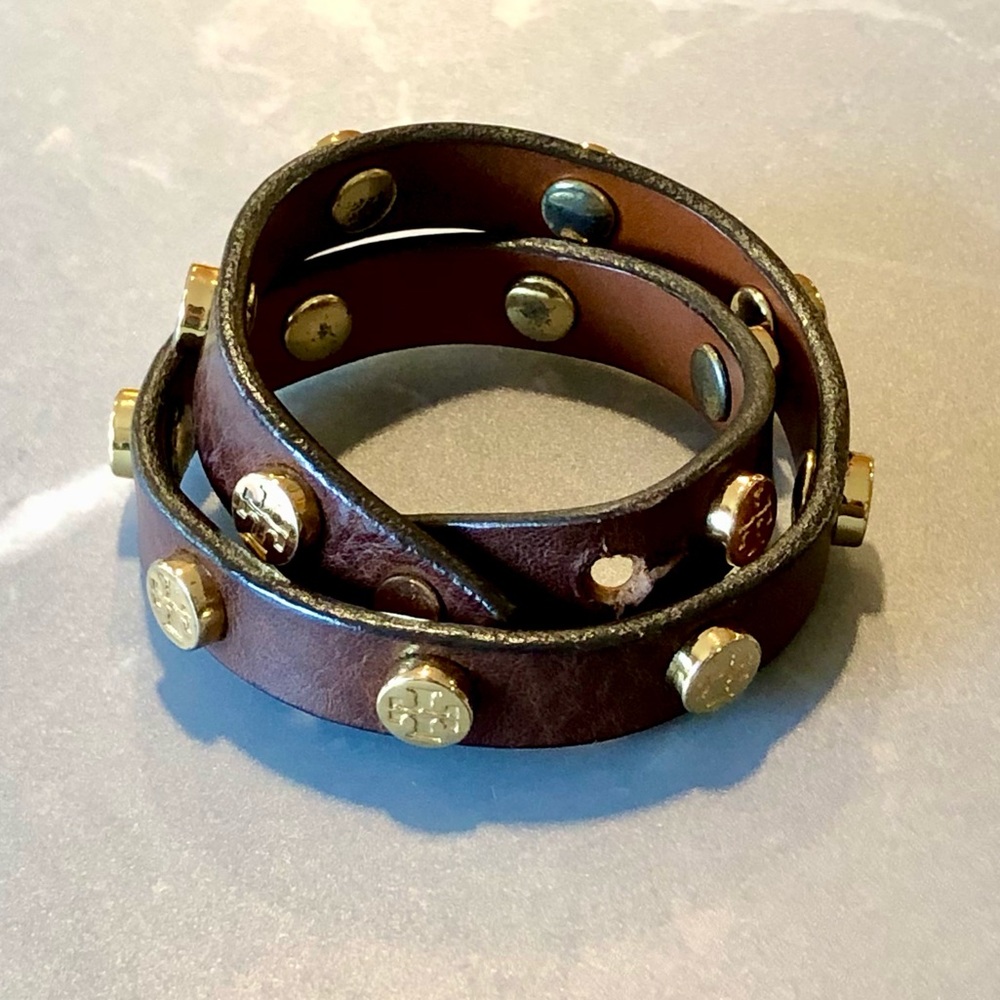Tory Burch Leather Wrap Bracelet